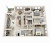 Waterford Floor Plan | 2 Bed 2 Bath | 1,168 sq.ft. Waterford Floor Plan | 2 Bed 2 Bath | 1,168 sq.ft.